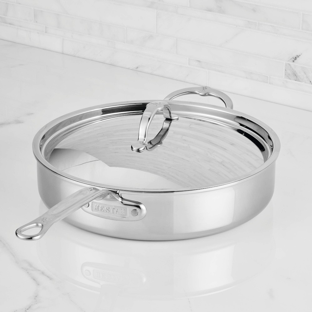Hestan ProBond Luxe Professional Clad Stainless-Steel Sauté Pan - 5-Qt.