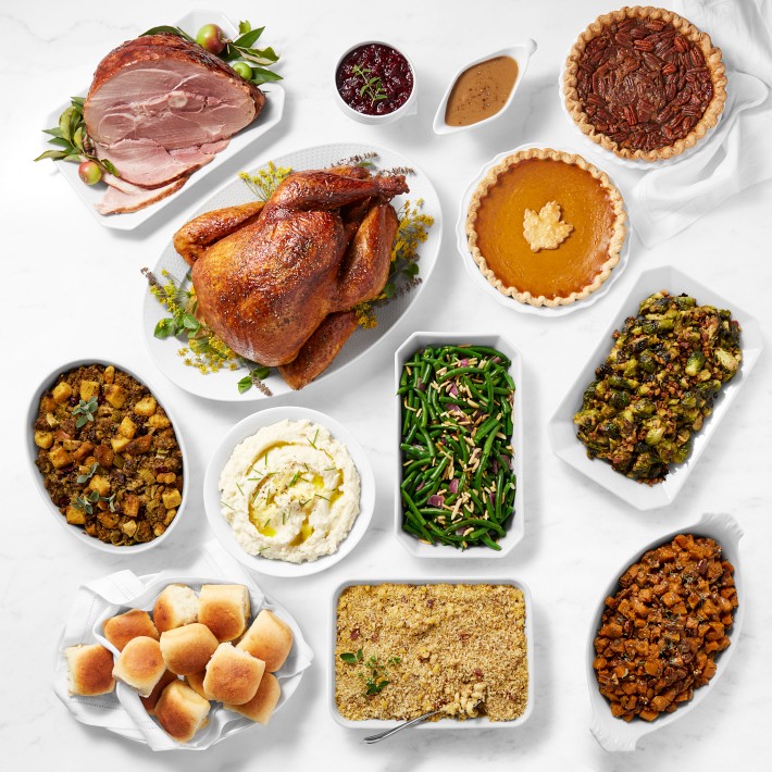 Williams Sonoma Ultimate Ham & Turkey Thanksgiving Dinner, Serves 12, Thanksgiving Delivery