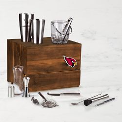 NFL Madison Acacia Tabletop Bar Tools Set, Arizona Cardinals