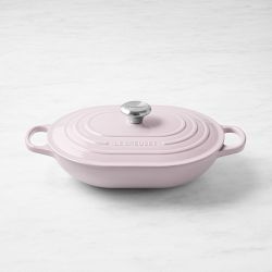 Le Creuset Signature Enameled Cast Iron Covered Oval Casserole, 3 3/4-Qt., Shallot