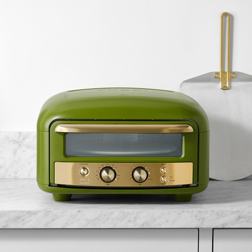 GreenPan™ Stanley Tucci™ Indoor-Outdoor Pizza Oven with Peel & Cover, Tuscan Olive