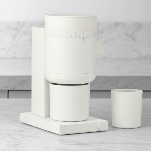Fellow Opus 2 Conical Burr Coffee Grinder, Matte White