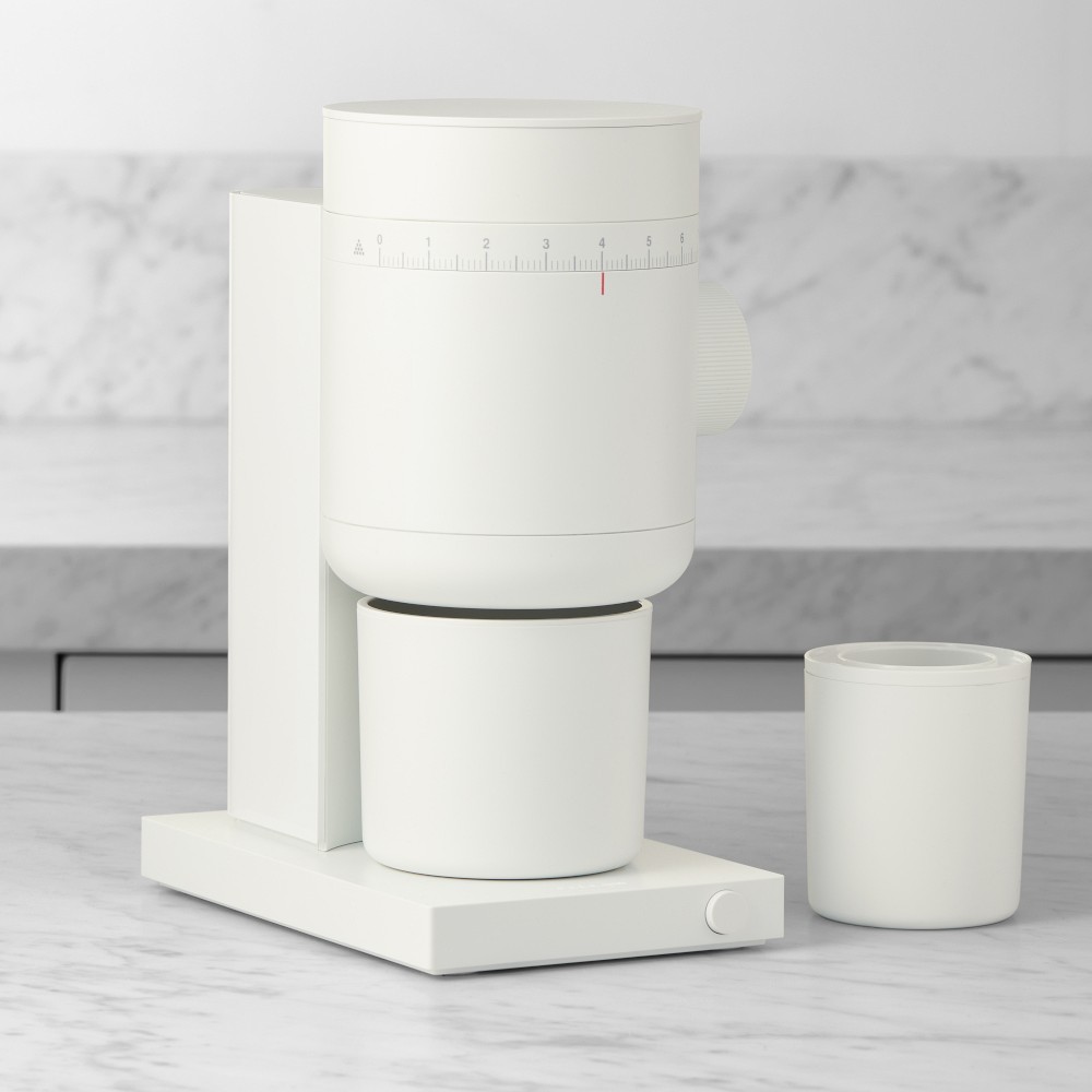 Fellow Opus 2 Conical Burr Coffee Grinder - Matte White