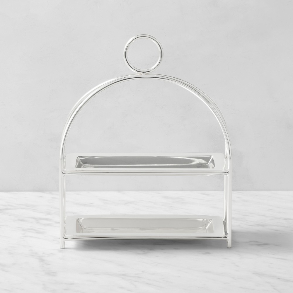 Heirloom Silver Mini Dessert Tiered Stand