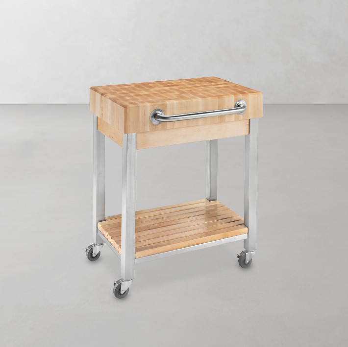 John Boos End-Grain Butcher Block Classic Kitchen Cart | Williams