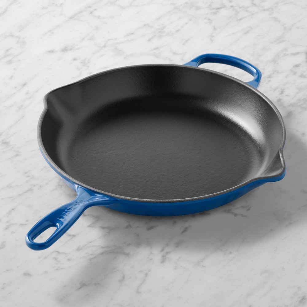 Le Creuset Signature Enameled Cast Iron Skillet Fry Pans - 12", Lapis