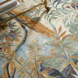 Peacock Hand Knotted Rug