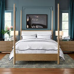 Hobart Four Poster Upholstered Bed