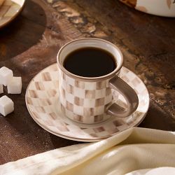 MacKenzie-Childs Mocha Check Collection