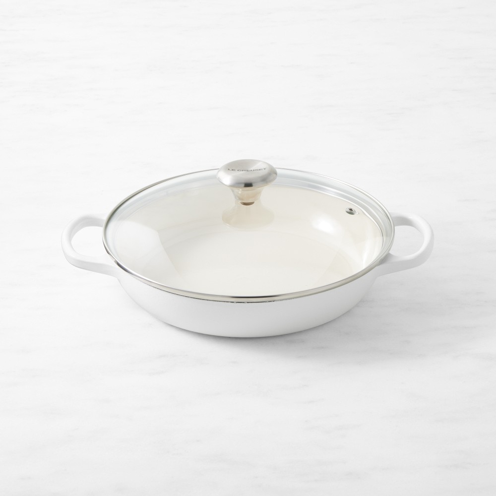 Le Creuset Signature Enameled Cast Iron Braiser with Glass Lid, 2 1/4-Qt.