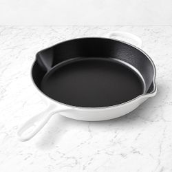 Le Creuset Signature Enameled Cast Iron Deep Skillet, 10", Matte White