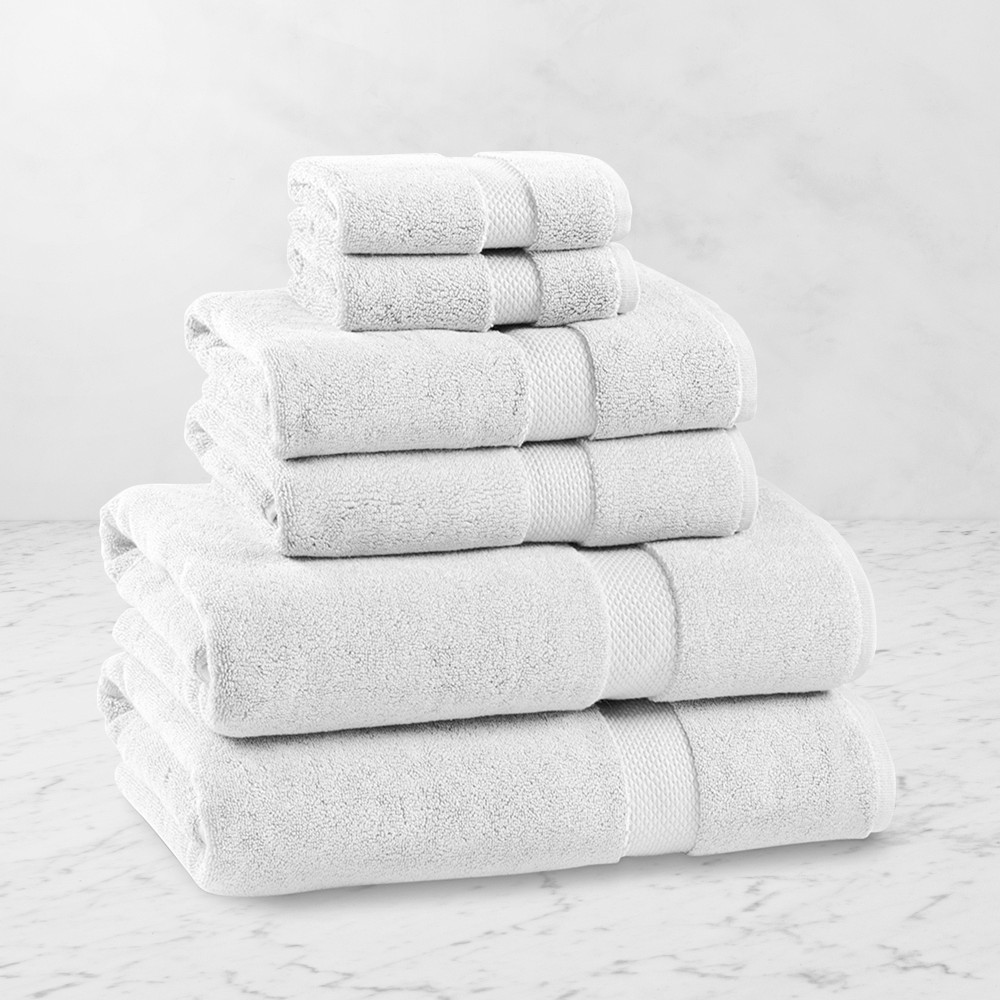 Chambers® Heritage Turkish 800-Gram Solid Towels - Set of 6, White
