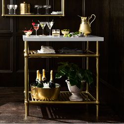 French Industrial Brass Kitchen Island (36"-72")
