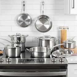 Cuisinart Multiclad Pro Tri-Ply Stainless-Steel 12-Piece Cookware Set
