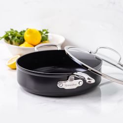 GreenPan™ Premiere Hard Anodized Ceramic Nonstick Covered Saute Pan with Helper Handle