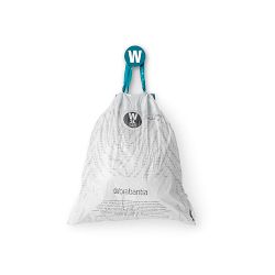 Brabantia PerfectFit Trash Bags, Code W, 1.3 Gallons (5L), 200-Count 
