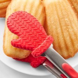 Red Mitten Novelty Silicone Tongs