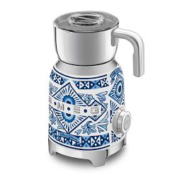 SMEG Dolce &amp; Gabbana Milk Frother, Blu Mediterraneo