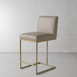 Bradley Upholstered Square Back Counter &amp; Bar Stool