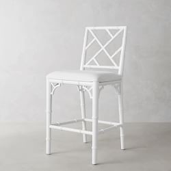 Chippendale Upholstered Bistro Counter Stool