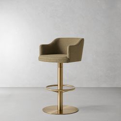 Harding Upholstered Pedestal Counter  &amp; Bar Stool