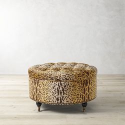Soho Tufted Round Storage Ottoman (36")