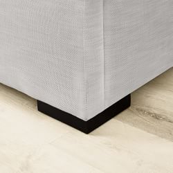 Irving Box-Tufted Upholstered Bed &amp; Headboard