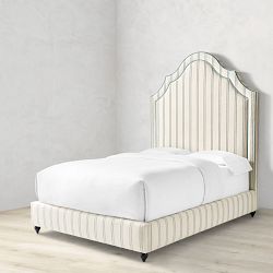 Portman Upholstered Bed &amp; Headboard with Welt