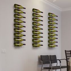 Vinotemp 9-Bottle Epicureanist Metal Wine Rack