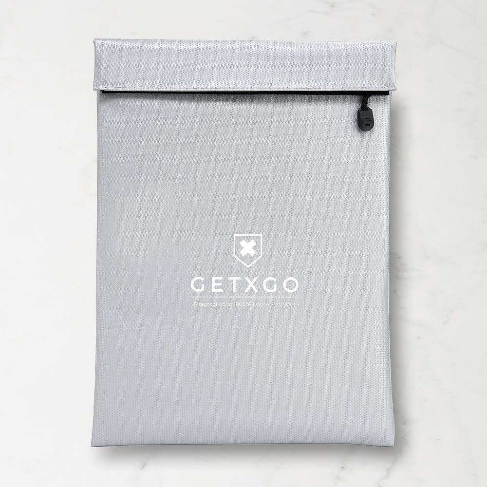 GETXGO Fire and Water-Resistant Document Bag