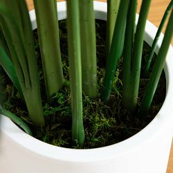 Artificial Sky Bird Tree in White Decorative Planter