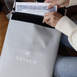 GETXGO Fire and Water-Resistant Document Bag