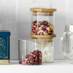 Hold Everything Stackable Glass Canister