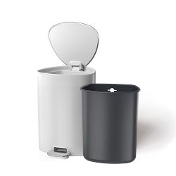 Joseph Joseph Easy Store 5-liter Pedal Pin with Liner Storage - White