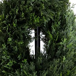 UV Resistant Double Pond Cypress Spiral Topiary, 7'