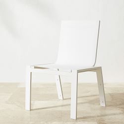 Santa Barbara White Metal Dining Table (84"-124") &amp; Dining Chair Set