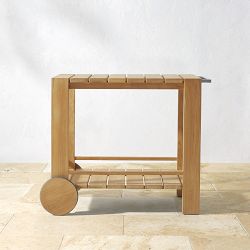 Larnaca Outdoor Teak Bar Cart (39")