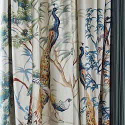 Painted Peacock Curtain