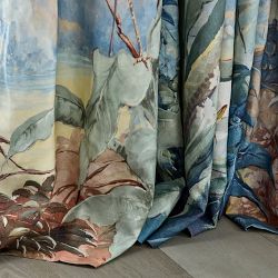 Painted Peacock Curtain