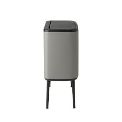 Brabantia Bo Touch Top Dual Compartment Recycling Trash Can, 3 + 6 Gallon 