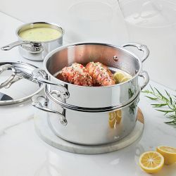 Hestan ProBond Luxe Professional Clad Stainless-Steel Soup Pot &amp; Steamer Set, 3-Qt.