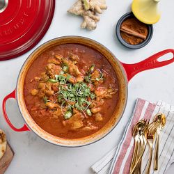 Le Creuset Enameled Cast Iron Cassadou Sauté Pan, 3 3/4-Qt.