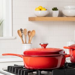 ルクルーゼ　CASSADOU 27cm 色 : チェリー Le Creuset Cassadou Sauté Pan, 3 3/4-Qt. | Williams Sonoma