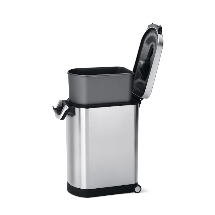simplehuman Medium Pet Food Can, White