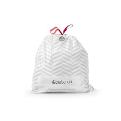 Brabantia PerfectFit Trash Bags, Code J, 5.3-6.6 Gallon (20-25L), 120-Count
