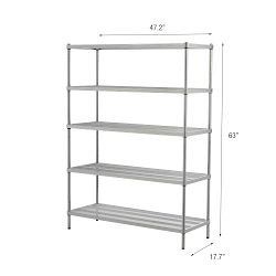 MeshWorks 5-Tier Adjustable Sheving Unit