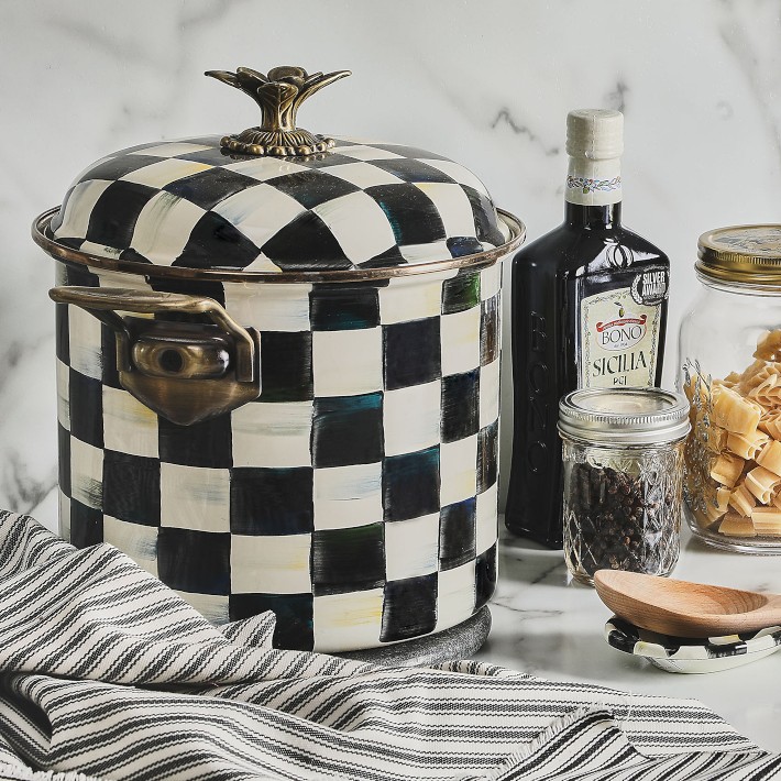 MacKenzie-Childs Courtly Check 7-Qt. Stockpot | Williams Sonoma
