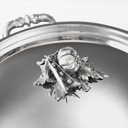 Ruffoni Opus Prima Hammered Stainless-Steel Covered Chef&rsquo;s Pan with Cauliflower Knob, 4-Qt.