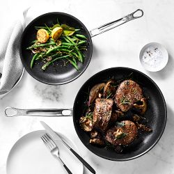 Hestan ProBond Luxe Professional Clad Stainless-Steel TITUM Nonstick Skillet, Set of 2