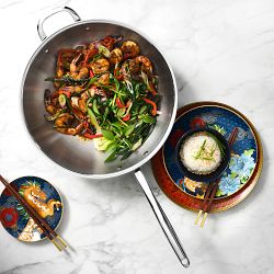 All-Clad D3® Tri-Ply Stainless-Steel Wok, 14"